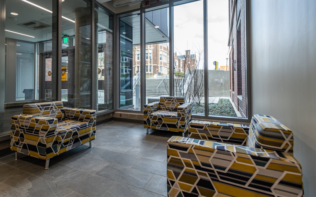 Seating in new Science Complex