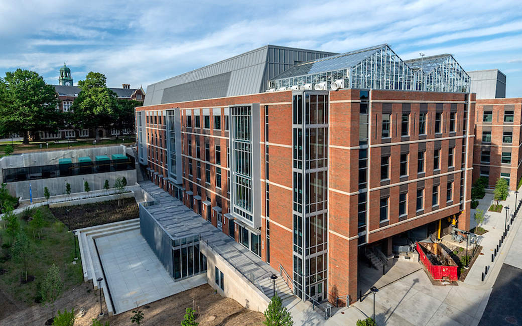 An outdoor image of the new Science Complex