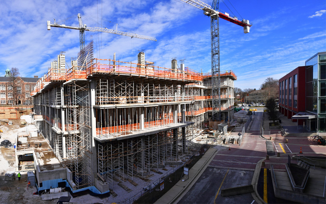Science Complex construction continued