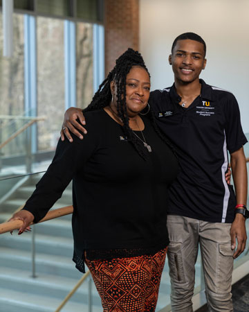 Tammie King-Kelly with SAGE Mentor Bryson Whittington