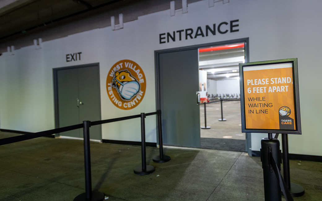 West Village testing center entrance