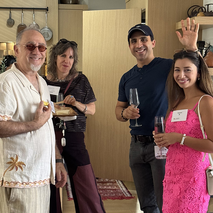 John Kassir ’81, Jessica Ford ’98, Rich Rotella ’06 and Gayane M.