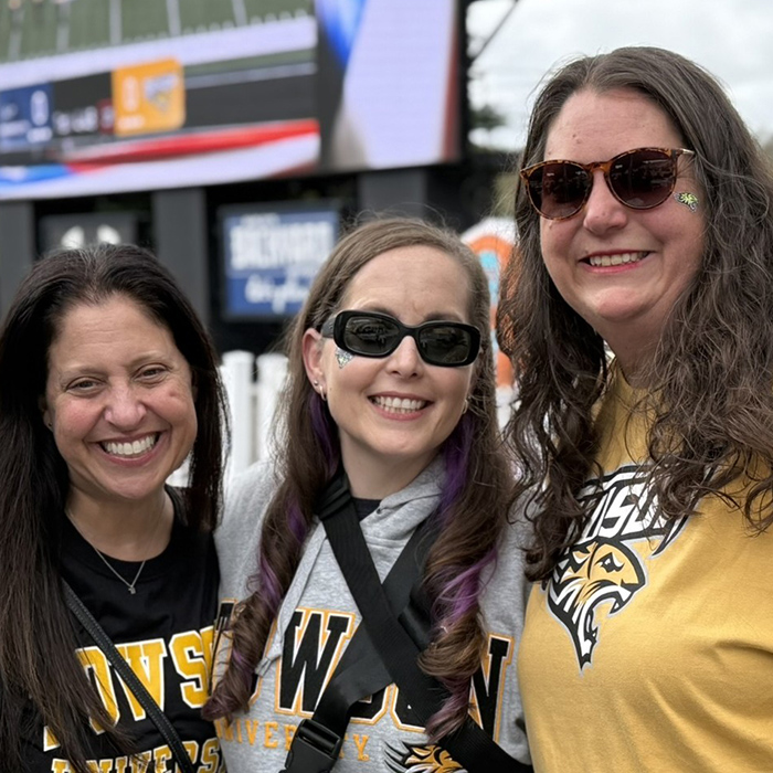 TU besties Stephanie Calabretti ’97, ’01; Melissa Luckman ’98 and Ruth Roberts ’98