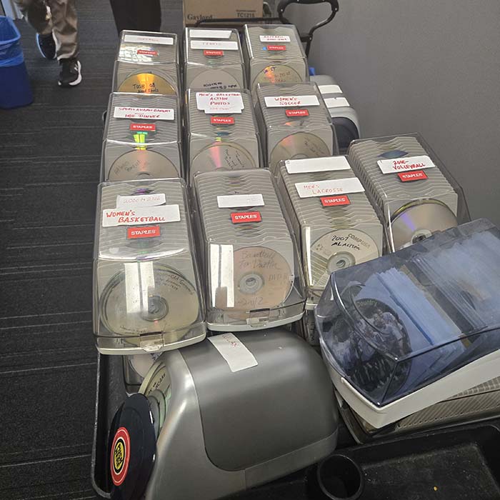 a collection of dvds