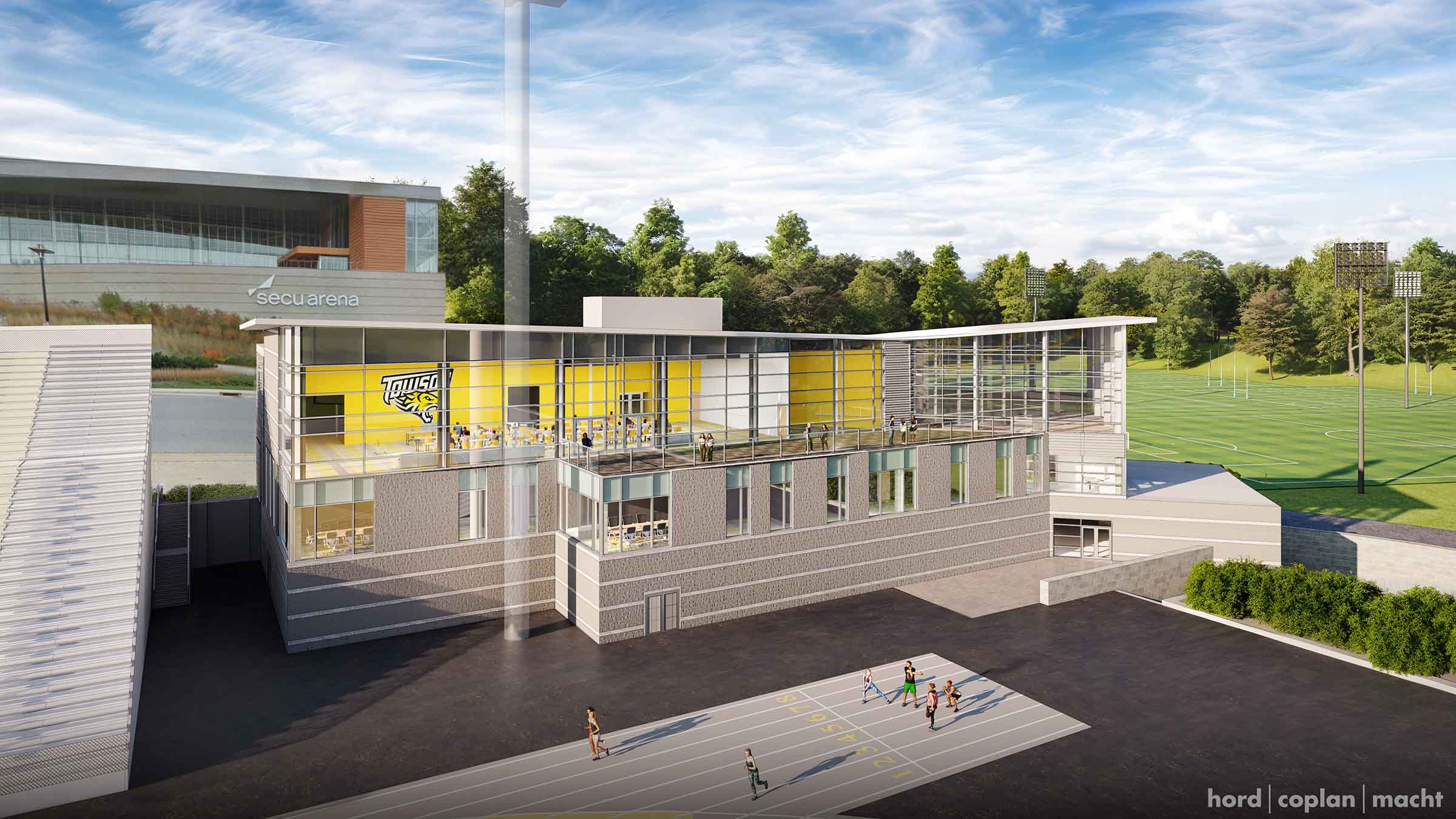 Rendering of the fieldhouse 