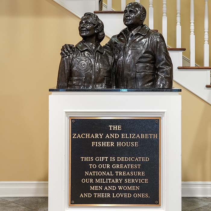 Statue in the Fisher House at Walter Reed