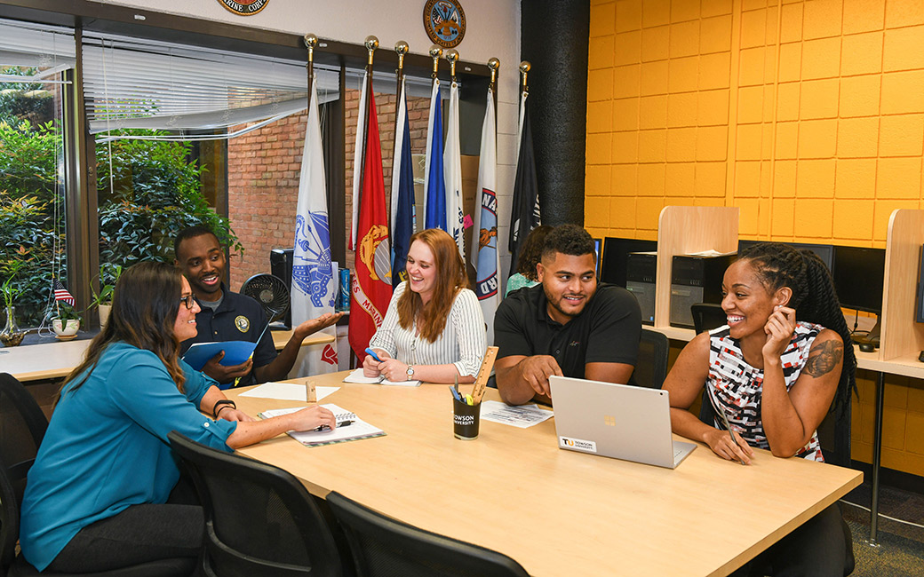 veterans around a table