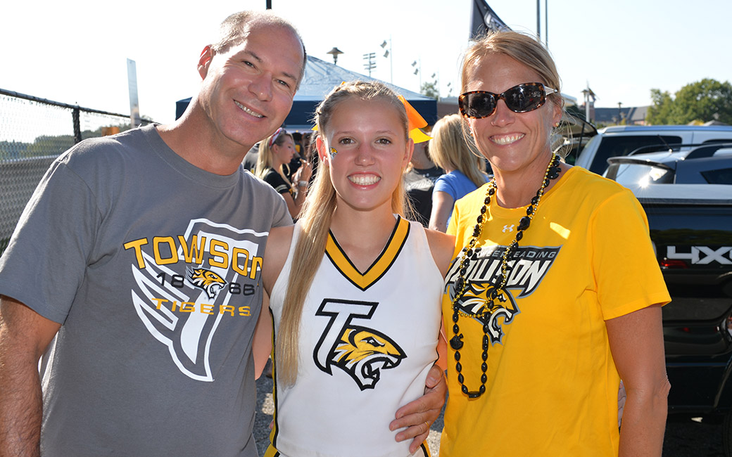 A family in TU shirts