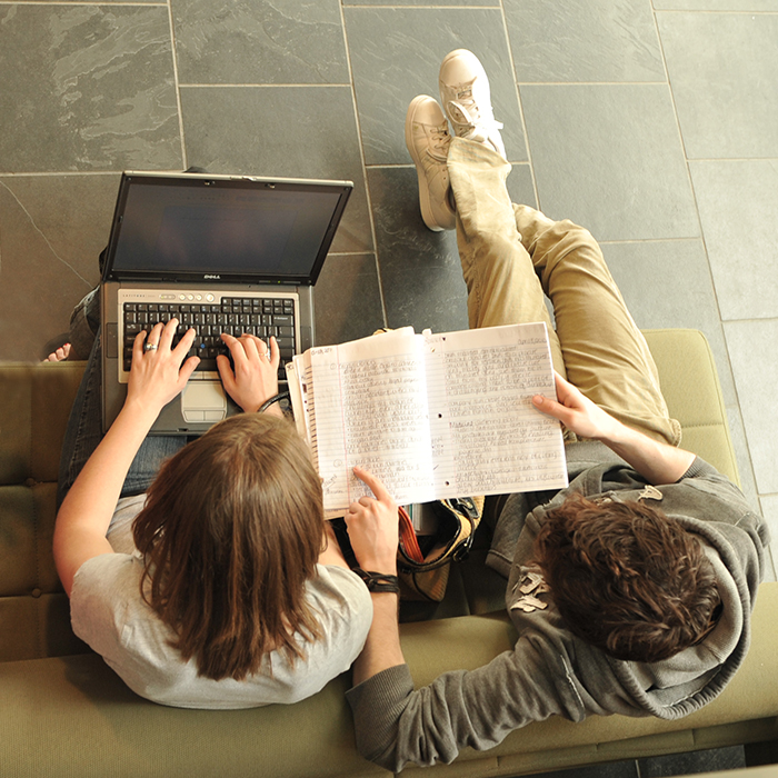 Students on laptop