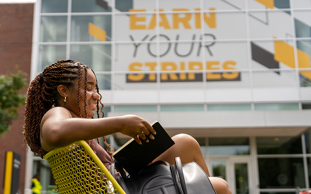 TU student reading