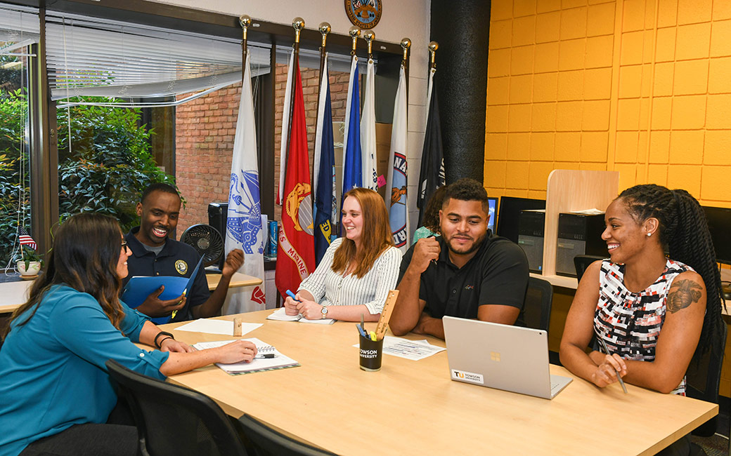 veterans around a table